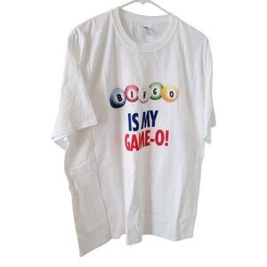 Carnival Cruise Bingo Is My Game-O! Core Cotton White T-Shirt XL Port & Company